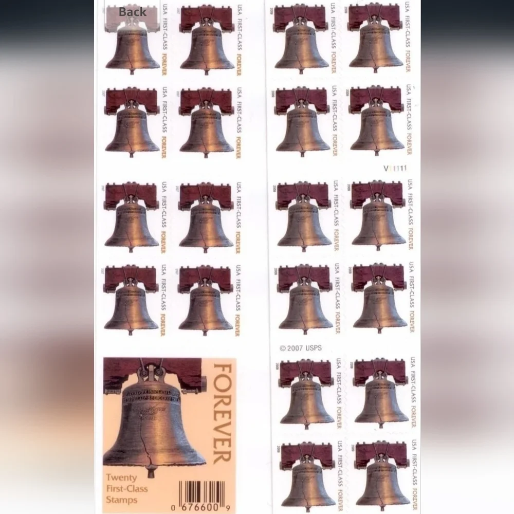 100 First Forever Stamps Liberty Bell 2007 First Class Postage‎ USPS US Mail